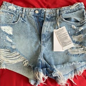 Zara destroyed shorts
